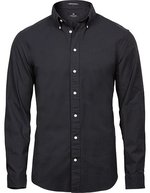 Tee Jays Langarmhemd aus 100% Baumwolle, Pastell – Black