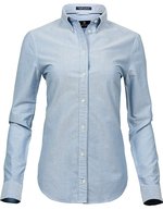 Tee Jays Langarmhemd aus 100% Baumwolle, Shaped Fit, Light Blue XL, TJ4001 – Azzurro chiaro