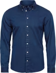 Tee Jays Dunkelblaues Langarmhemd mit Button-Down-Kragen, Indigo S, TJ4002 – Bild 3