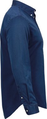 Tee Jays Dunkelblaues Langarmhemd mit Button-Down-Kragen, Indigo S, TJ4002 – Bild 5