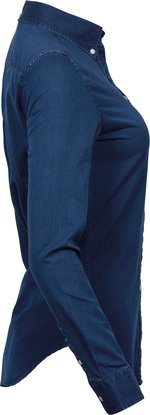 Tee Jays Langarm-Shirt aus Twill mit Button-Down-Kragen, Indigo XS, TJ4003 – Bild 5
