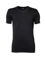 Tee Jays V-Neck T-Shirt aus Baumwolle-Elasthan, Black S, TJ401 – Bild 2