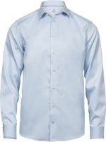 Tee Jays Langarm-Hemd 100% Baumwolle Twill für Herren, Light Blue S, TJ4020 – Bild 2