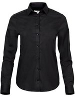 Tee Jays Stretch Langarm-Shirt mit Kellerfalten für Damen, Black XS, TJ4025 – Bild 2