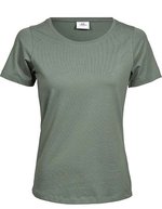 Tee Jays Slim-Fit T-Shirt aus Baumwolle, Black S, TJ450 – Feuille Vert