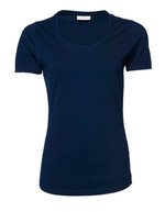 Tee Jays Slim-Fit T-Shirt aus Baumwolle, Black S, TJ450 – Marine