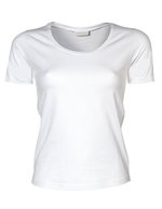 Tee Jays Slim-Fit T-Shirt aus Baumwolle, Black S, TJ450 – Blanc