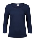 Tee Jays Stretch T-Shirt 3/4 Ärmel für Damen, Black S, TJ460 – Bild 3