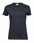 Tee Jays T-Shirt made of Organic Cotton, Slim Cut for Women, Black S, TJ5001 – image 3