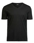 Tee Jays T-Shirt V-Ausschnitt Bio-Baumwolle für Herren, Black S, TJ5004 – Bild 1