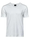 Tee Jays T-Shirt V-Ausschnitt Bio-Baumwolle für Herren, Black S, TJ5004 – White