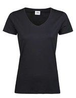 Tee Jays Women´s Luxury V-Neck Tee Black S (TJ5005), TJ5005 – Bild 1