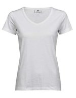 Tee Jays Women´s Luxury V-Neck Tee Black S (TJ5005), TJ5005 – Bianco