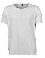 Tee Jays Tailliertes Fashion T-Shirt mit weitem Halsausschnitt, Navy M, TJ5060 – Bianco