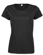 Tee Jays Roll-Up T-Shirt aus Bio-Baumwolle für Damen, Black S, TJ5063 – Bild 2