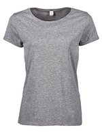 Tee Jays Roll-Up T-Shirt aus Bio-Baumwolle für Damen, Black S, TJ5063 – Chine Gris