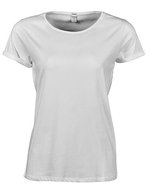 Tee Jays Roll-Up T-Shirt aus Bio-Baumwolle für Damen, Black S, TJ5063 – Blanc