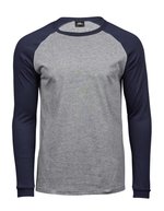 Tee Jays Langarm-Raglan T-Shirt aus Baumwolle, Heather/Black S, TJ5072 – Bild 3