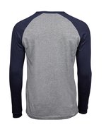 Tee Jays Langarm-Raglan T-Shirt aus Baumwolle, Heather/Black S, TJ5072 – Bild 4