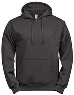 Tee Jays Bio-Baumwolle Hoodie mit Fleece-Futter, Black XS, TJ5102 – Dark Grey (Solid)