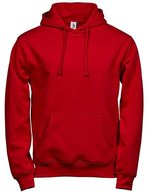 Tee Jays Bio-Baumwolle Hoodie mit Fleece-Futter, Black XS, TJ5102 – Red