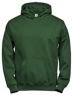 Tee Jays Junior Power Hoodie aus Bio-Baumwolle, Black 4/6, TJ5102K – Forest Green