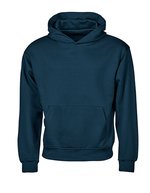 UNLABELED Heavy Loose Fit Hooded Sweatshirt – Ink Blue