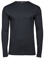 Tee Jays Langarm T-Shirt aus Bio-Baumwolle, Black S, TJ530 – Dark Grey (Solid)