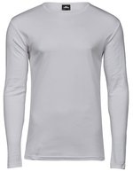 Tee Jays Langarm T-Shirt aus Bio-Baumwolle, Black S, TJ530 – White