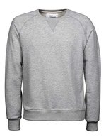 Tee Jays Langarm-Sweatshirt mit Raglan-Ärmeln, Black S, TJ5400 – Melange Grigio