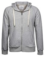 Tee Jays Urban Zip Hoodie mit Raglan-Ärmeln, Black S, TJ5402 – Heather Grey