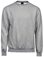 Tee Jays Langarm-Sweatshirt aus Baumwolle, Regular Fit – Heather Grey