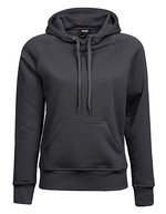 Tee Jays Hooded Sweatshirt mit doppellagiger Kapuze, Black S, TJ5431 – Gris fonce (Uni)