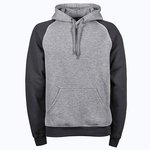 Tee Jays Zweifarbiger Hoodie mit Raglan-Schnitt, Heather Grey/Dark Grey (Solid) S, TJ5432 – Bild 1