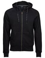 Tee Jays Hooded Jacket mit doppellagiger Kapuze – Black