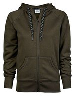 Tee Jays Sweatshirt mit doppellagiger Kapuze für Damen, Black S, TJ5436N – Dark Olive