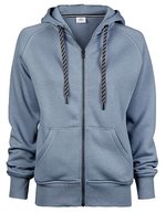 Tee Jays Sweatshirt mit doppellagiger Kapuze für Damen, Black S, TJ5436N – Flint Stone