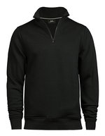 Tee Jays Sweatshirt mit Half-Zip und Elasthan für Herren – Black