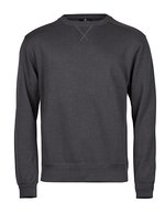 Tee Jays Rippstrick Crew Neck Pullover, Black S, TJ5504 – Dark Grey (Solid)