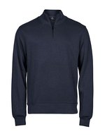 Tee Jays Rippstrick Interlock Halbzip-Pullover, Black S, TJ5506 – Marine