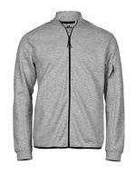 Tee Jays Athletic Full Zip Sweatjacke, Black XS, TJ5704 – Melange Grigio
