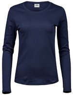 Tee Jays Langarm T-Shirt aus Bio-Baumwolle, Black S, TJ590 – Blu navy