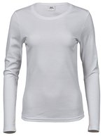 Tee Jays Langarm T-Shirt aus Bio-Baumwolle, Black S, TJ590 – Bianco