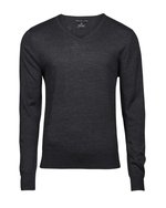 Tee Jays V-Ausschnitt Strickpullover Merino-Polyacryl für Herren, Black S, TJ6001 – Bild 3