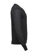 Tee Jays V-Ausschnitt Strickpullover Merino-Polyacryl für Herren, Black S, TJ6001 – Bild 5