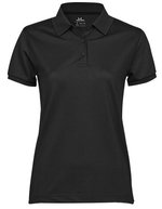 Tee Jays Stretch Poloshirt aus Recycling-Polyester für Damen, Black M, TJ7001 – Bild 2