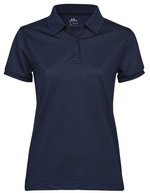 Tee Jays Stretch Poloshirt aus Recycling-Polyester für Damen, Black M, TJ7001 – Blu navy