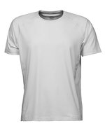 Tee Jays Sportshirt mit reflektierendem Aufdruck, Black S, TJ7020N – White