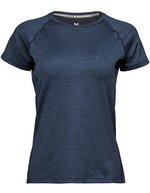 Tee Jays Sportliches CoolDry T-Shirt mit Reflektor, Black S, TJ7021 – Blu navy Melange