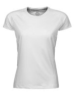 Tee Jays Sportliches CoolDry T-Shirt mit Reflektor, Black S, TJ7021 – Bianco